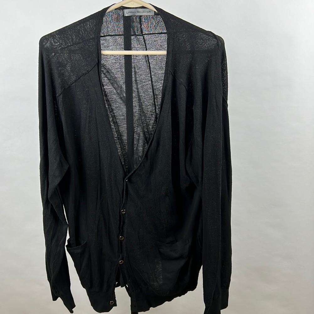Urban behavior Men’s Size XL Black Cardigan